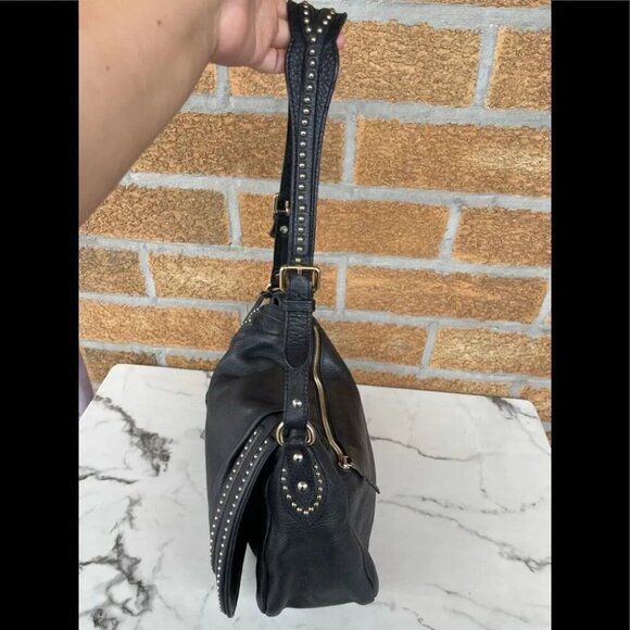 ETRO studded flap leather handbag - Picture 4 of 16